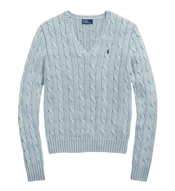 Cable Knit V-Neck sweater